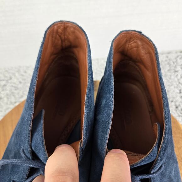 Polo Ralph Laruen Marlow Navy Suede Casual Crepe Sole Daily Chukka Boot Men 13 D - Picture 12 of 14